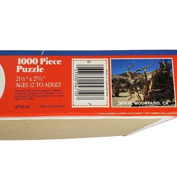 Vintage Golden Guild Puzzle White Mountains California Desert Dead Trees 1000 - Picture 3 of 3